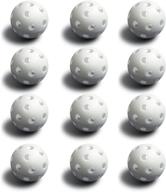 white plastic baseballs 12 pack polyurethane logo