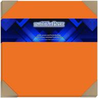 bright orange cover paper sheets logo