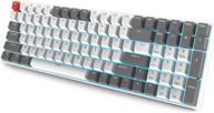 💻 rk royal kludge rk100 wireless mechanical keyboard - bluetooth5.1/2.4g/wired 96% full size, 100-key hot swappable with pbt keycaps, gateron brown switch, for mac windows - carbon logo