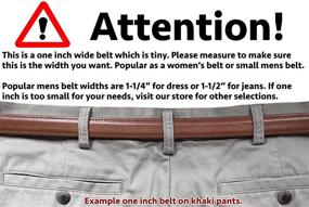 img 2 attached to Stylish Stitched Men's Black Leather Belt - Elegant Men's Accessories and Belts