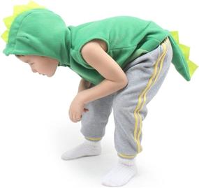 img 2 attached to Fedio Dinosaur Costume Cosplay Children: Roar in Style with this Authentic Jurassic Outfit