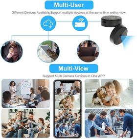 img 1 attached to 📷 Wireless Spy Camera, Mini Hidden Cameras with HD 1080P IP Network WiFi, Dual Lens Night Vision Motion Detection Video Nanny Cam for Home Security, Live Stream 150° Remote Monitor