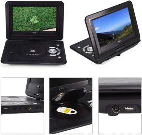 img 2 attached to 10.1in 3D Stereo Portable DVD Player with U Disk/SD/MS/MMC Card Support, Multiple TV Channels, Game Disk Compatibility, Gamepad Included, 270° Rotatable Screen, Anti-Vibration Design, Memory Function, Rechargeable Battery (US)