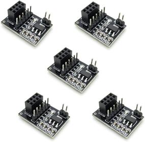 img 1 attached to Black Socket Adapter Board for 8PIN NRF24L01 Wireless Module (5-Pack): Enhanced Connectivity Solution