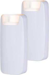 img 4 attached to GE 4-in-1 Power Failure LED Night Light, 2 Pack: Dusk-to-Dawn Sensor, Emergency Flashlight, Tabletop, Storm, Hurricane, Tornado Essentials – White (49578) - 2 Count