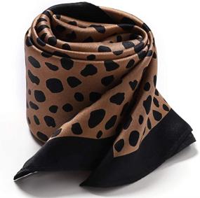 img 3 attached to 🧣 Stylish and Luxurious RIIQIICHY Mulberry Satin Square Neckerchief for Women: Must-have Fashion Accessory