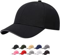 stylish and adjustable reflective brim low profile solid plain baseball hats - perfect unisex golf hat logo
