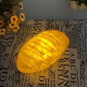 img 3 attached to 🍞 TRRAPLE LED Night Light: Realistic Bread Simulation Home Decor Lamp for Bedroom, Bedside, Adult, Mum, Baby, Kid - Battery Powered