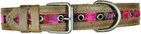 img 2 attached to 🐶 Handmade Rustic Mayan Dog Collar by Hide &amp; Drink in Tropical Fuchsia