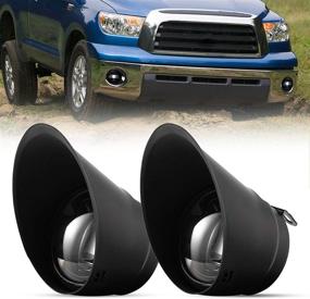 img 4 attached to 🚗 High-Performance FieryRed Fog Light with Cree LED Bulbs For Tundra 2007-2013, Sequoia 2008-2011 - OEM Bumper Driving Fog Light Clear Lens, Waterproof(IP68)