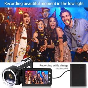 img 2 attached to 📷 Vmotal Full HD 1080P 30FPS 24.0 MP Vlogging Camera Camcorder with 2.7" Rotatable Screen, Digital Camera Recorder for YouTube Vlogs