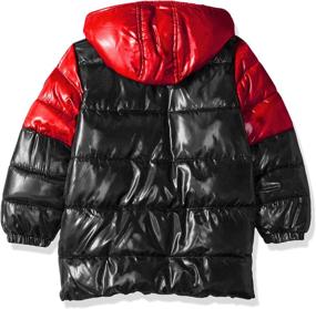 img 1 attached to 🧥 iXtreme Boys' Patched Color Block Puffer Jacket