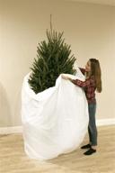 🎄 convenient jumbo christmas tree removal & storage bag for up to 9'6" trees | biodegradable & recyclable xmas tree skirt логотип