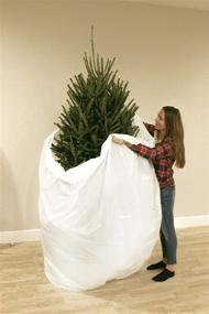 img 1 attached to 🎄 Convenient Jumbo Christmas Tree Removal & Storage Bag for Up to 9'6" Trees | Biodegradable & Recyclable Xmas Tree Skirt