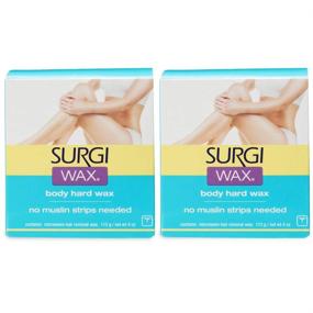 img 4 attached to 👏 Surgi Microwave Body Hard Hair Removal Wax, 4 Oz, Two-Pack