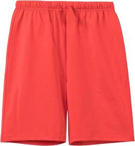 img 2 attached to 🩳 UNACOO Unisex 2 Pack Cotton Shorts: Perfect Boys' Clothing for Summer Comfort