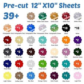 img 3 attached to YRYM Heat Transfer Vinyl Bundle: 80 Sheets of Ultimate Creativity