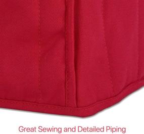 img 3 attached to 🔴 Premium Red Homai Dust Cover for KitchenAid Stand Mixer - Compatible with 5/6/7/8 Quart Sizes - Convenient Pockets for Extra Attachments