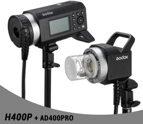 img 3 attached to 📸 Godox H400P Extension Flash Head for AD400pro, Power Cable Extension for Godox AD400Pro Outdoor Flash Strobe, Handheld Grip and Additional Light Head Included, Quick and Easy Installation