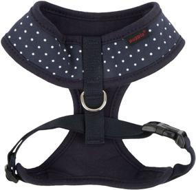 img 2 attached to 🐾 Puppia Navy Dotty Pet Vest Harness II - PARA-HA1529-NY-L