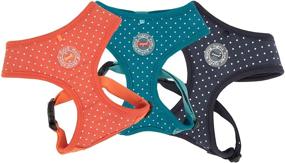 img 1 attached to 🐾 Puppia Navy Dotty Pet Vest Harness II - PARA-HA1529-NY-L