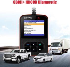 img 3 attached to Расширенный OBD2 диагностический считыватель OBDII Сканер для грузовых автомобилей - CReader HD Plus CRHD Считыватель кодов грузового автомобиля с режимами связи OBD-II 1-10 и протоколами J1587, J1708 и J1939