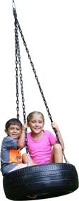 img 1 attached to 🏞️ M & M Sales Enterprises Treadz Traditional Tire Swing: A Classic and Fun Outdoor Activity for Kids and Adults, MM00140