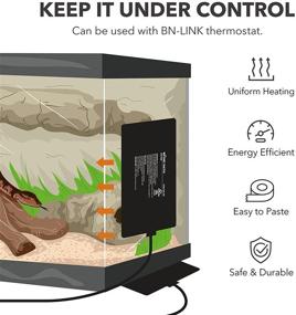 img 3 attached to 🐢 BN-LINK Reptile Heating Pad: Waterproof Electric Under Tank Terrarium Mat for Optimal Comfort of Turtles, Lizards, Frogs, and More