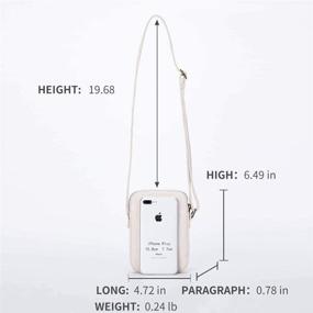 img 3 attached to 👜 Compact Crossbody Cell Phone Purse | Zipper Shoulder Bag | Mini Wallet with Credit Card Slots