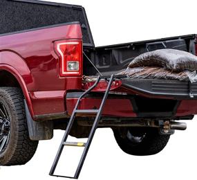 img 4 attached to 🚘 Traxion 5-100 Tailgate Ladder: Easy Access for Your Vehicle's Rear, Black Finish