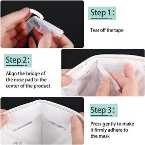 img 1 attached to 20-Piece Anti Fog Nose Bridge Pads: Soft Silicone Self-Adhesive Strips for Mask Comfort & Protection