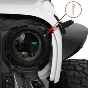 img 3 attached to 🚙 u-Box 7-дюймовый кронштейн крепления фары с 3 пластиковыми штифтами - подходит для Jeep JK Wrangler 2007-2018