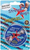 🔮 versatile and durable pepperell stretch 0.5mm magic bead and jewelry cord, 10m, black for all your crafting needs! logo