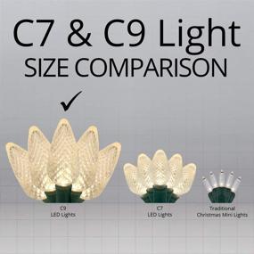 img 1 attached to 🔆 Enhance Your Outdoor Decor: Pack of 25 LED C9 Warm White Replacement Christmas Light Bulbs for Outdoor String Light