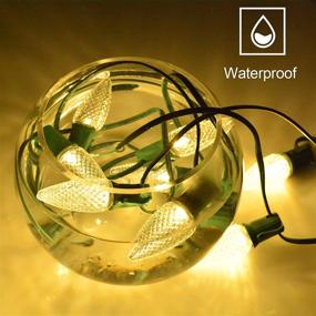 img 2 attached to 🔆 Enhance Your Outdoor Decor: Pack of 25 LED C9 Warm White Replacement Christmas Light Bulbs for Outdoor String Light