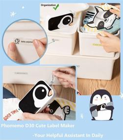 img 2 attached to 🐧 Phomemo Penguin Bluetooth Thermal Printer with Stylish Design