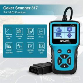 img 3 attached to 🚗 GEKER V317 Сканер OBD2: Универсальный считыватель кодов ошибок и диагностический инструмент для автомобилей с протоколом OBD II с 1996 года