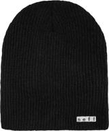 🧢 neff men's warm slouchy daily beanie - soft headwear for enhanced comfort logo