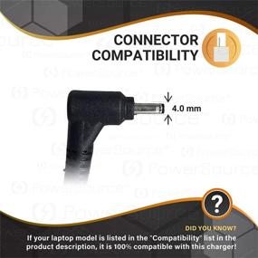 img 1 attached to 🔌 UL Listed PowerSource Laptop AC-Adapter-Charger for Asus C202S C202SA F510U F510UA F556U Q200E Q302 Q302L Q304U Q504 X200CA X540 X540S X541N X541NA X553M - Extra Long 14Ft Power Supply Cord