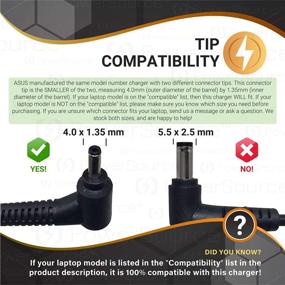 img 3 attached to 🔌 UL Listed PowerSource Laptop AC-Adapter-Charger for Asus C202S C202SA F510U F510UA F556U Q200E Q302 Q302L Q304U Q504 X200CA X540 X540S X541N X541NA X553M - Extra Long 14Ft Power Supply Cord