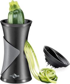 img 3 attached to 🥦 Küchenprofi Olera Spiralizer for Vegetables: Efficient 6" H x 3.5" Diameter, Black