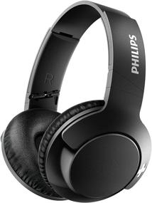 img 3 attached to 🎧 Улучшенные басы Беспроводные наушники Philips SHB3175 с 12-часовым временем воспроизведения - матовый черный