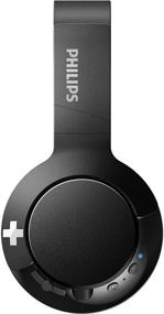 img 1 attached to 🎧 Улучшенные басы Беспроводные наушники Philips SHB3175 с 12-часовым временем воспроизведения - матовый черный