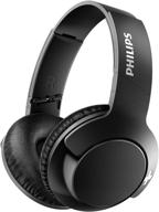 🎧 улучшенные басы беспроводные наушники philips shb3175 с 12-часовым временем воспроизведения - матовый черный логотип