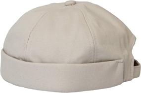 img 3 attached to 🧢 Stylish Dockworker Hat: WITHMOONS Watch Cap Beanie Cotton Docker Brimless Harbour Hat VZ50060