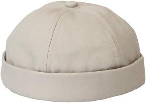 img 4 attached to 🧢 Stylish Dockworker Hat: WITHMOONS Watch Cap Beanie Cotton Docker Brimless Harbour Hat VZ50060