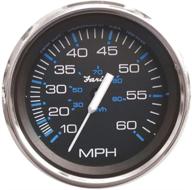 🚀 faria 33704 chesapeake stainless steel speedometer (60 mph) pitot tube - 4&#34;, black logo