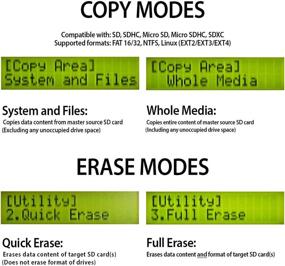 img 1 attached to 📸 Systor 1-7 SD/microSD Duplicator - Fast Standalone Memory Card Copier/Eraser