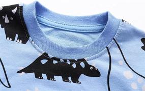 img 2 attached to 🦖 Dinosaur Toddler Sweatshirt: Little Boys' Top T-Shirt, Rex Dino Baby Halloween Clothes