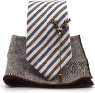 👔 art gentleman striped oxford necktie: elevate your style with classic elegance logo
